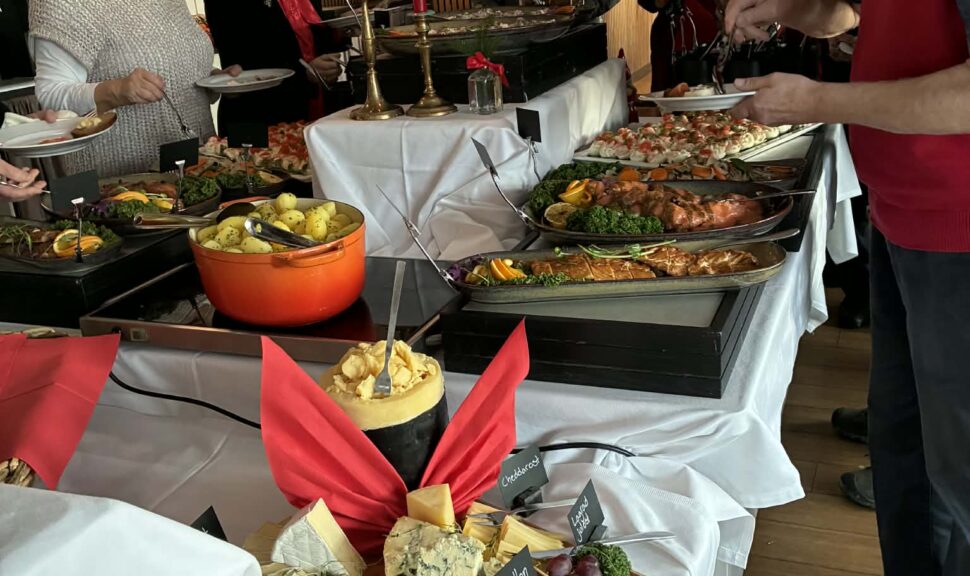 Några av deltagarna på årets julbord 2025